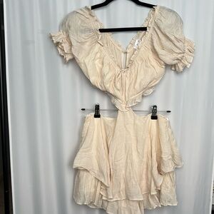 Mable Cream Jumpsuit